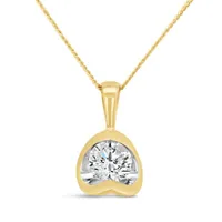 Glacier Fire 14K Yellow Gold 0.40CT Pendant