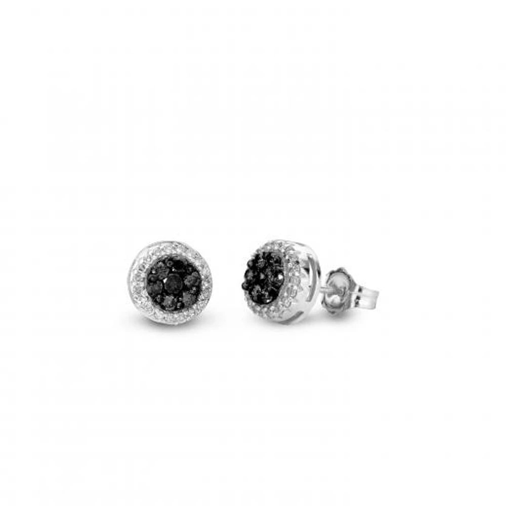 Midnight Diamond 0.25CTW Earrings