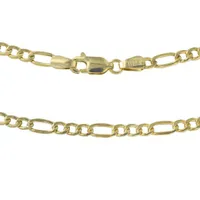 10K Yellow Gold 20" 5.1mm Concave Figaro Chain