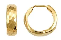 Yellow Gold Hoops