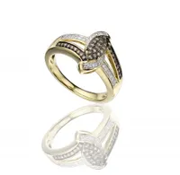 Champagne 0.25CTW Diamond Ring