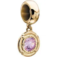 Chamilia 10K Yellow Gold & Sterling Silver Rosette Drop Purple Swarovski