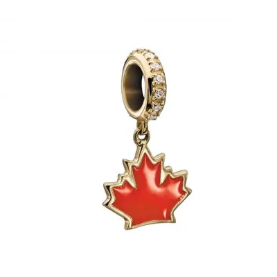 Chamilia Elegance Canadian Maple Leaf Bead