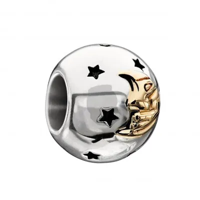 Chamilia 10K Yellow Gold & Sterling Silver Star & Moon