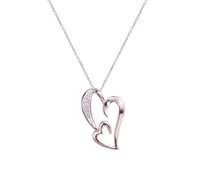 Rose Gold Diamond Heart Pendant