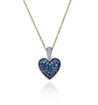 Caribbean Diamond 0.28CTW Heart Pendant