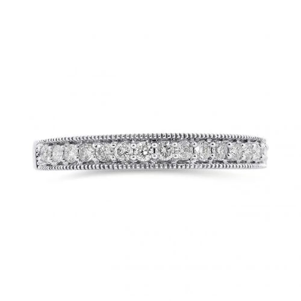 10K White Gold 0.25CTW Diamond Band