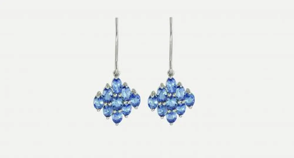 Sterling Silver Tanzanite Earrings