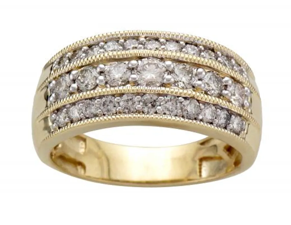 10K Yellow Gold 1.00CTW Diamond Band