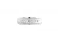 10K White Gold 0.25CTW Diamond Wedding Band