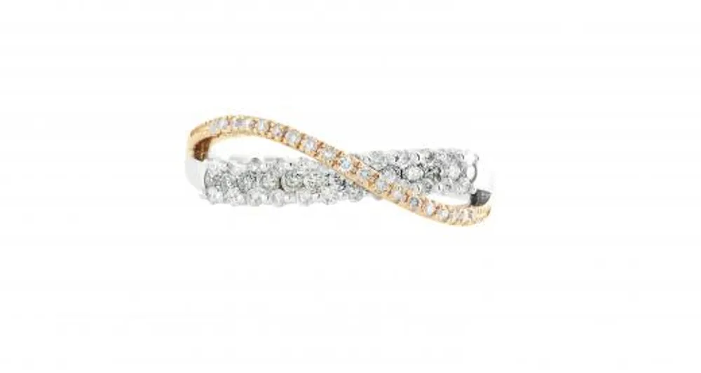 Two-Tone Gold 0.50CTW Diamond Ring