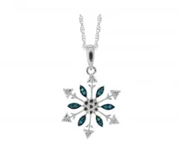 Caribbean Diamond Snowflake Pendant