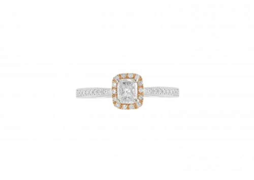 Rose Gold Cushella 0.50CT Bridal