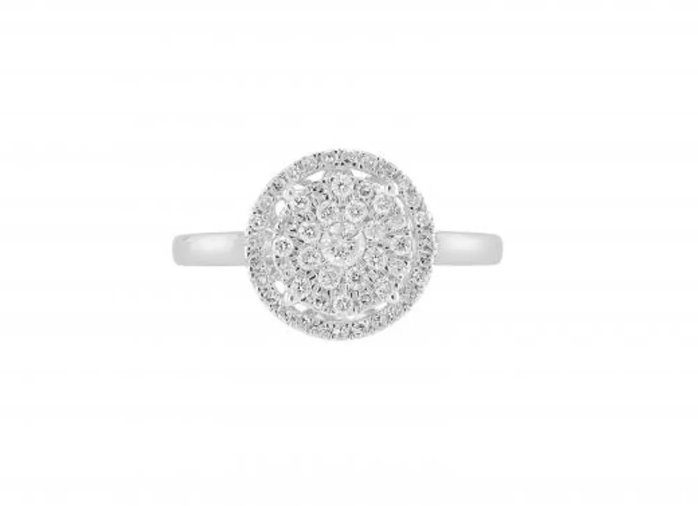 White Gold 0.50CTW Diamond Fashion Ring