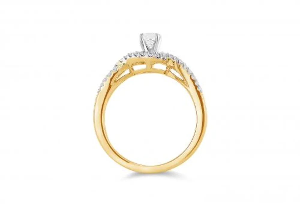 Glacier Fire Canadian Diamond 0.51CTW Bridal Ring