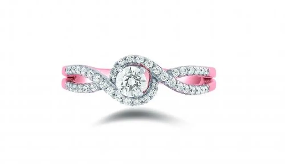 Glacier Fire Canadian Diamond 0.51CTW Bridal Ring