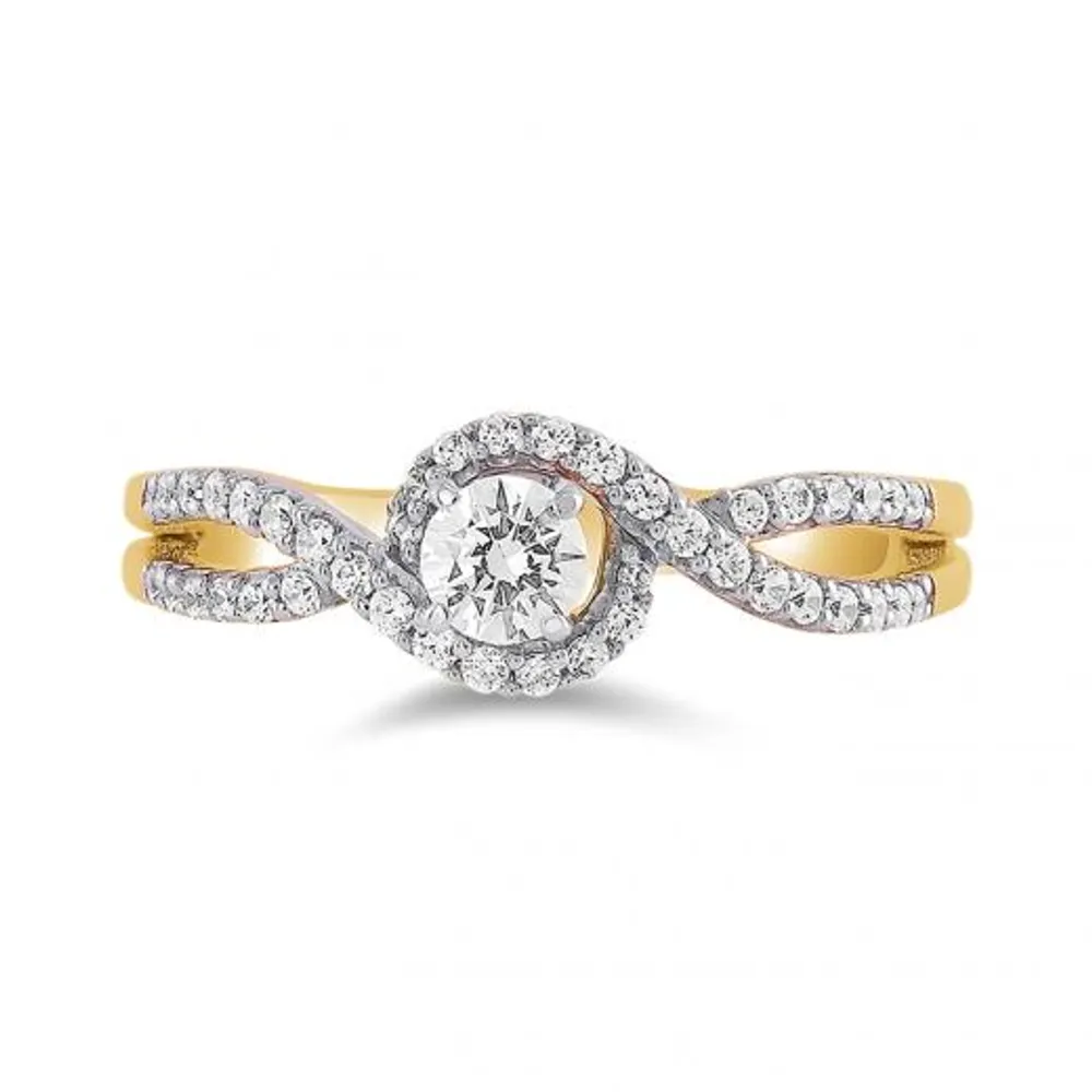 Glacier Fire Canadian Diamond 0.51CTW Bridal Ring