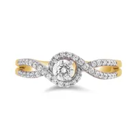 Glacier Fire Canadian Diamond 0.51CTW Bridal Ring