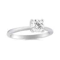 Glacier Fire 0.70CT Petal Solitaire Ring