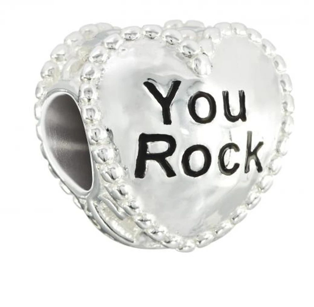 Sterling Silver Candy Hearts You Rock