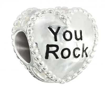 Sterling Silver Candy Hearts You Rock