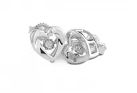 Sterling Silver Dancing Diamond Earrings