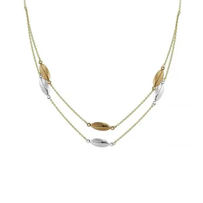 10K Tri-Colour Gold Necklace
