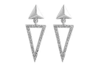 Sterling Silver Triangle Earrings