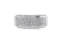 10K White Gold Diamond Band