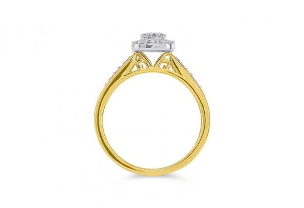 10K Yellow Gold Promise Ring