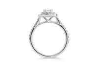 14K White Gold 1.00CTW Diamond Bridal Set