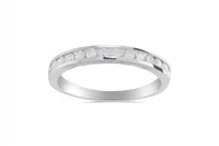 10K White Gold Diamond Band