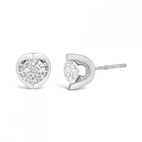 Glacier Fire 14K White Gold Diamond Studs 1.00CTW I2/GH