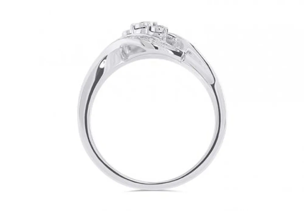 Sterling Silver Diamond Ring