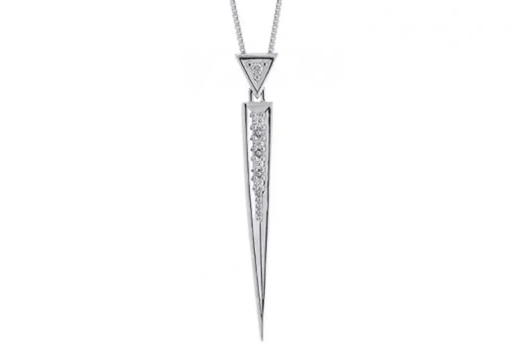 Sterling Silver Pointed Pendant