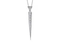 Sterling Silver Pointed Pendant