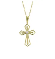 10K Gold Cross Pendant