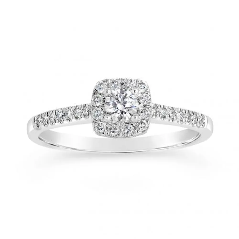 My Diamond Story 14K White Gold Bridal Ring 0.40CTW