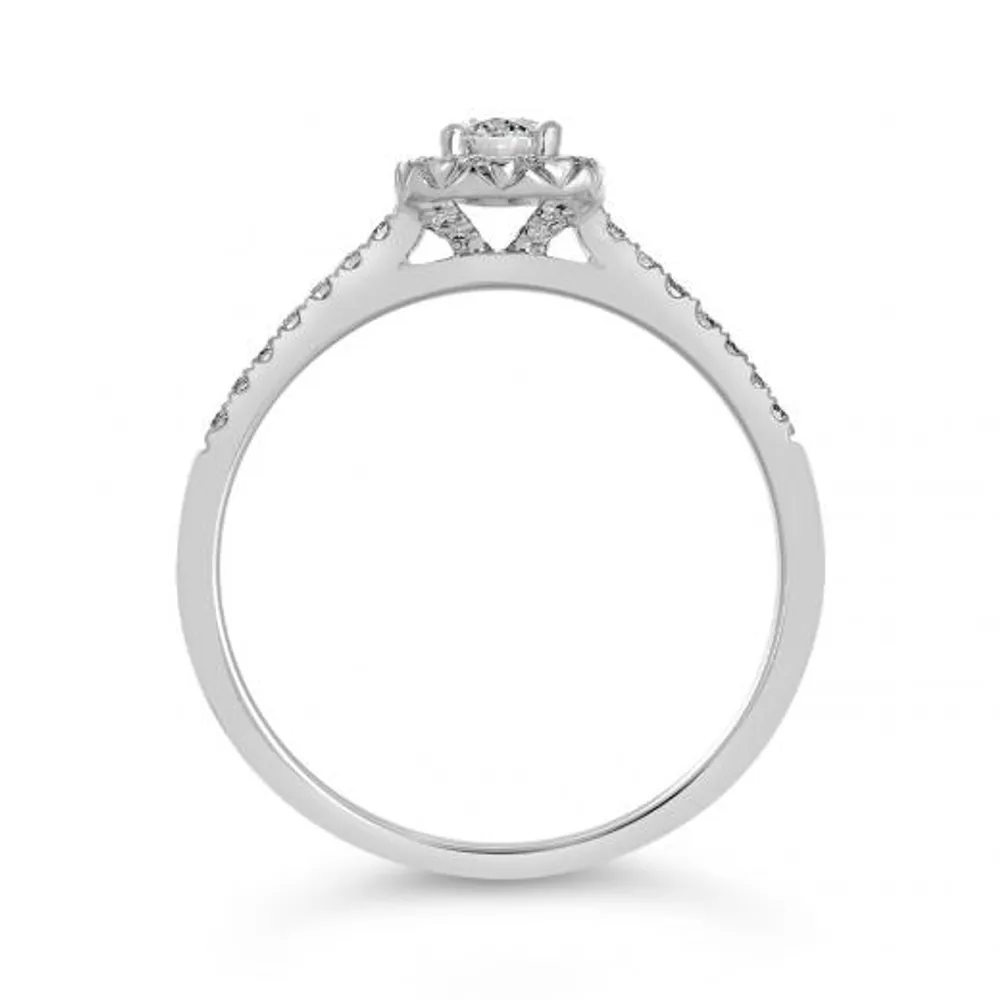 My Diamond Story 14K White Gold Bridal Ring 0.40CTW