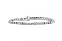 14K White Gold 3.95CTW Diamond Bracelet