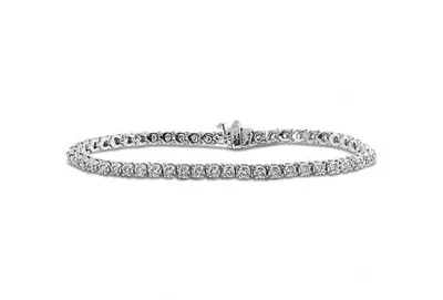 14K White Gold 1.95CTW Diamond Bracelet