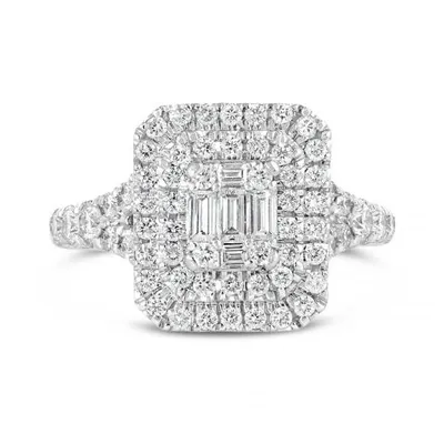 14K White Gold 1.00CTW Bridal Ring