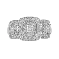 14K White Gold 1.00CTW Diamond Ring