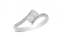 14K White Gold 0.40CTW Everlove Ring