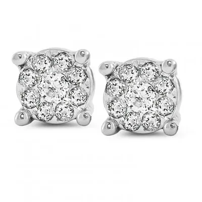 White Gold 0.19CTW Diamond Studs