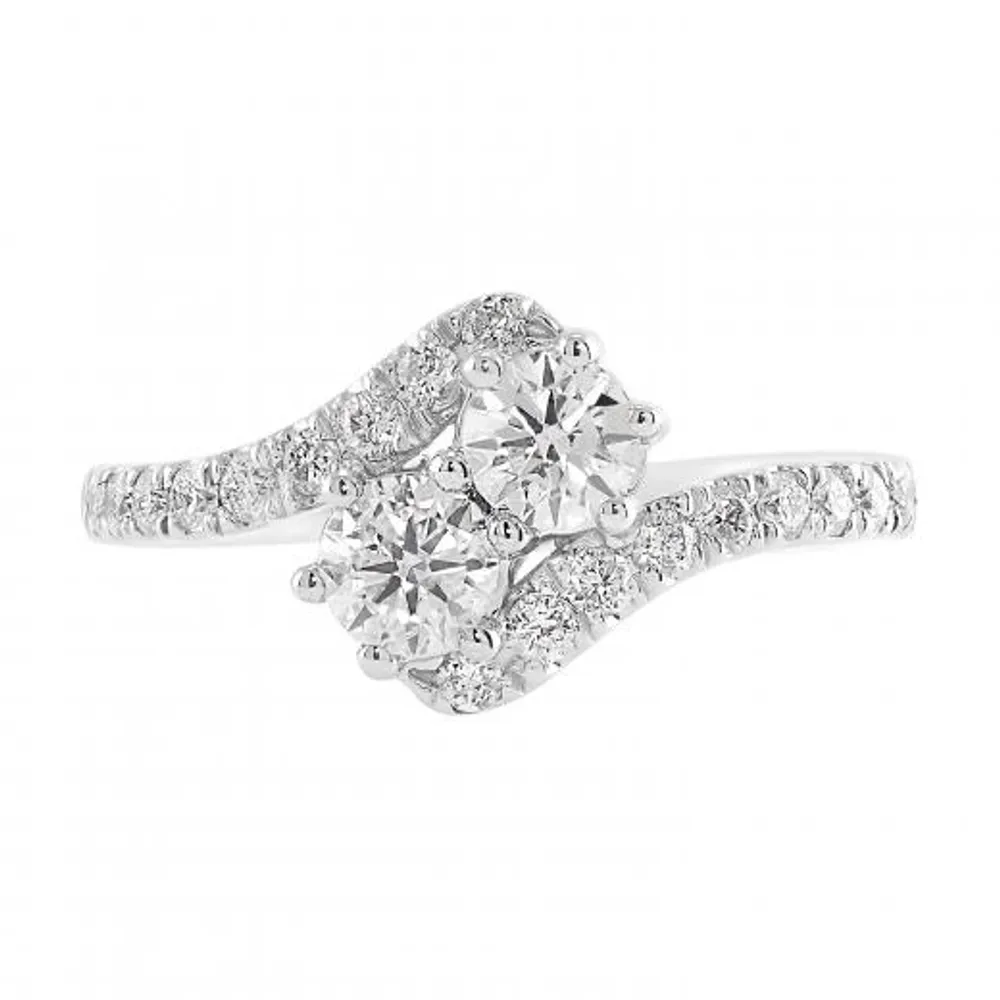 14K White Gold 1.00CTW Everlove Ring