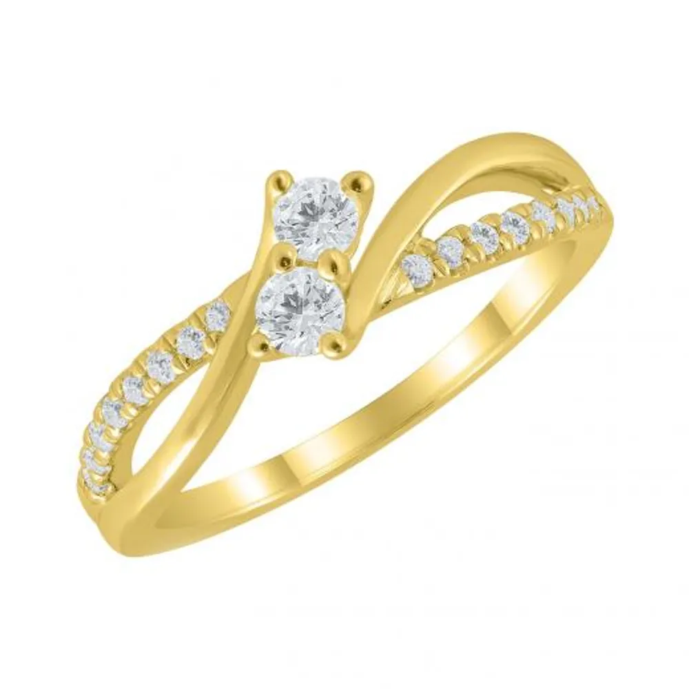 10K Yellow Gold 0.33CTW Everlove Ring