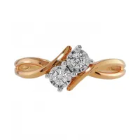 10K Rose Gold 0.16CTW Everlove Ring