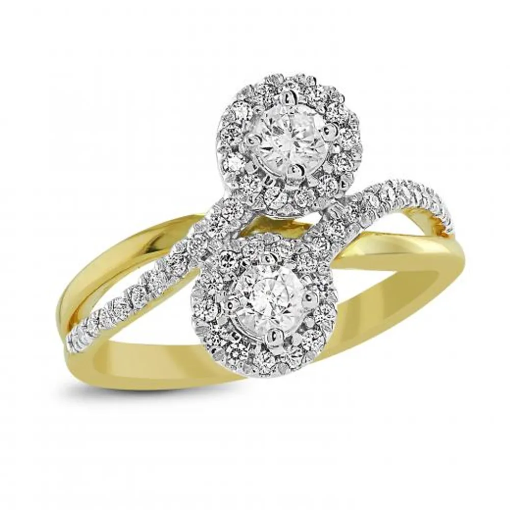 10K Yellow Gold 0.45CTW Everlove Ring