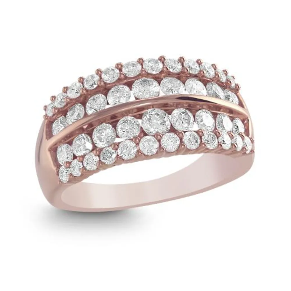 Rose Gold 1.50CTW Diamond Band